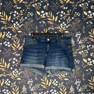 Kut from the Kloth Dark Blue Jean Shorts Size 12